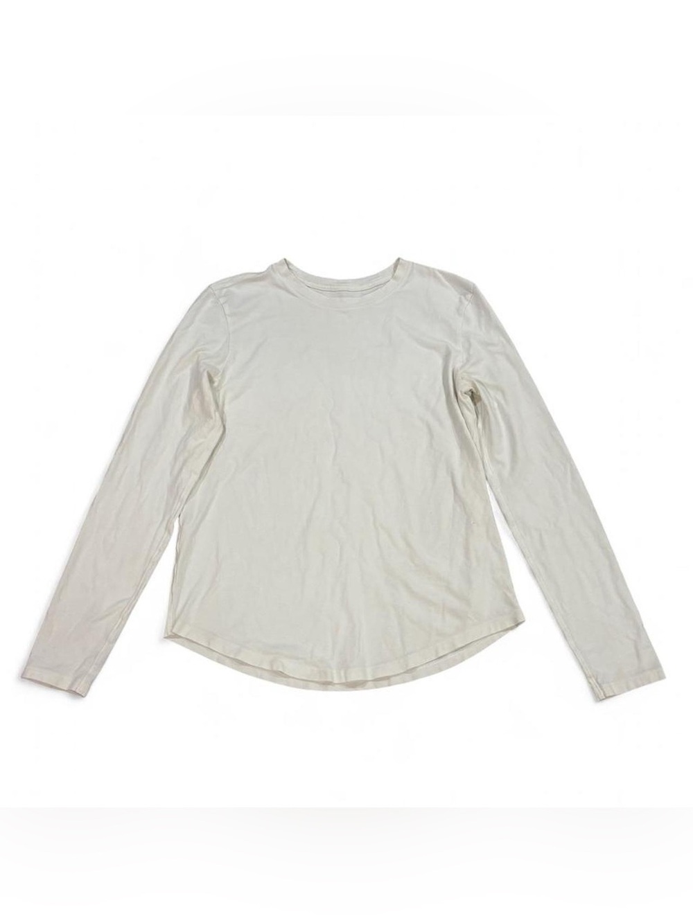 White Lululemon long sleeve stretch shirt